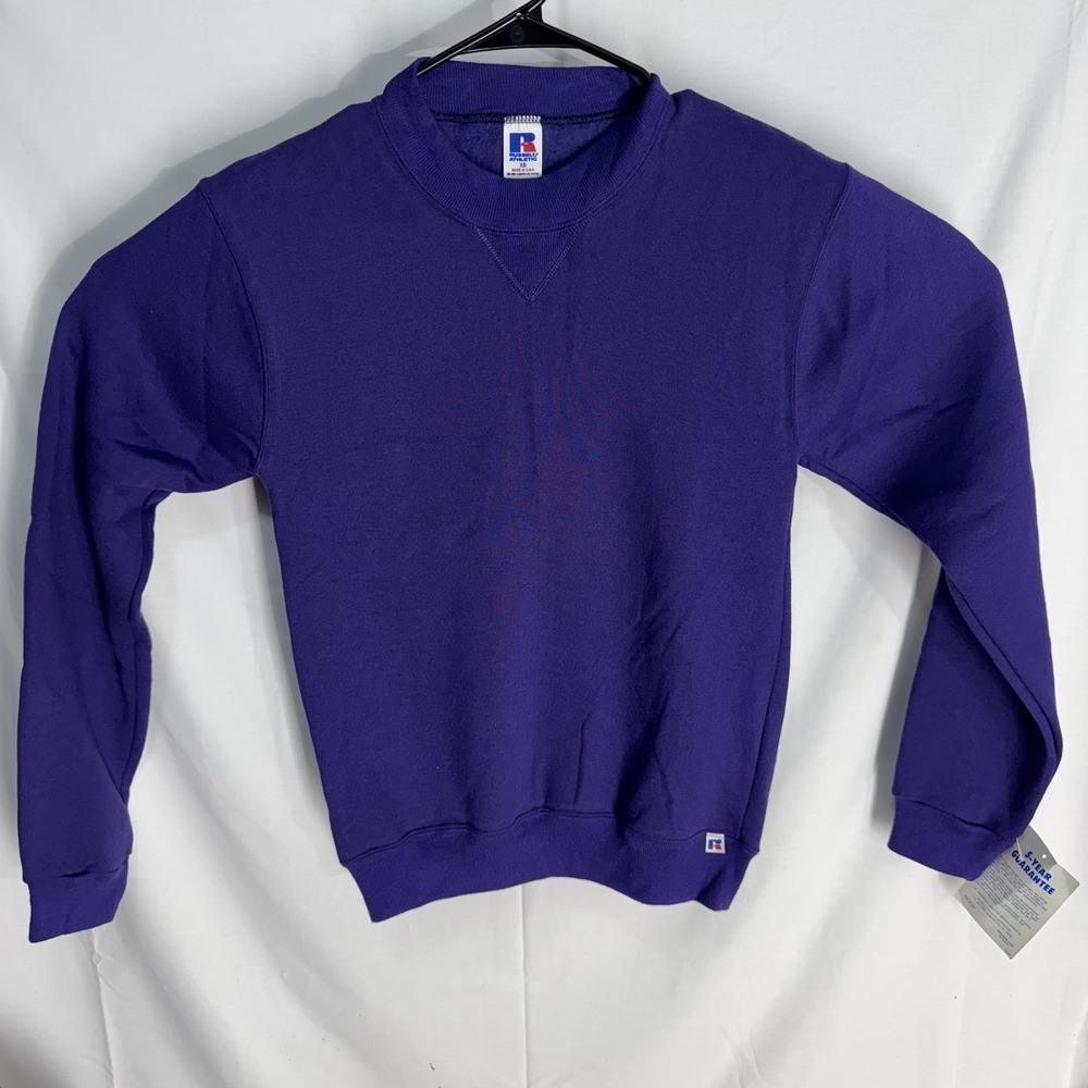 Vintage Russell Athletic Crewneck‎ Sweatshirt Size X-Small Deadstock NWT 90s Y2K